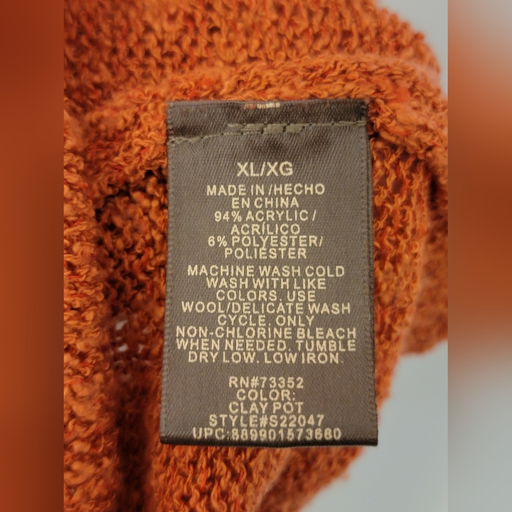 alexandra + oak Open Front Fall Cardigan Size XL - Picture 6 of 6